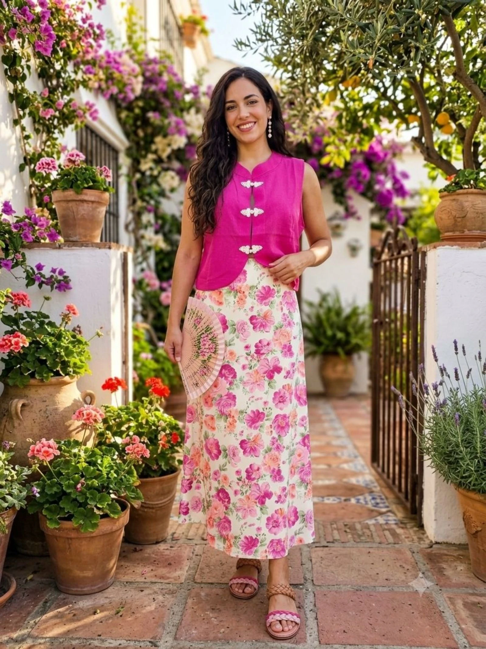Falda floral Armonías talla M 💜